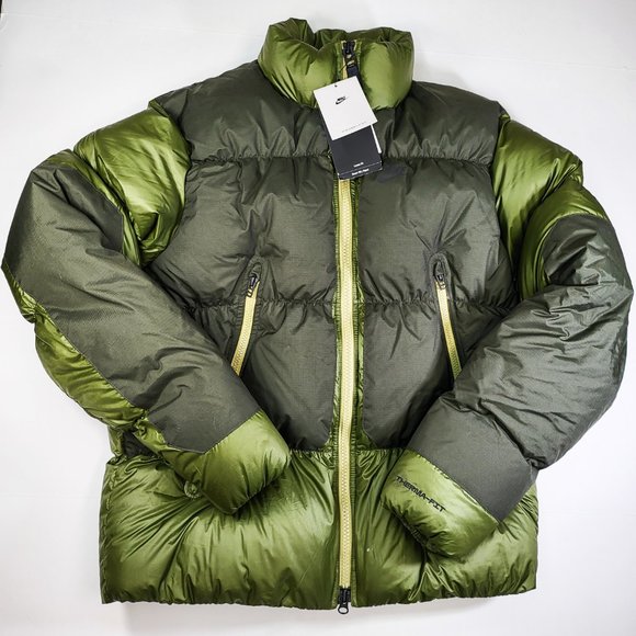 Nike Sportswear Therma-FIT Repel Puffer Coat Men's Jacket Green DD6978-326 - Picture 2 of 12